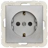 Kombi-Steckdose, LOGUS 90, alu-silber
