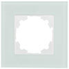 Abdeckrahmen, OBJEKT HK 07, Glas mint, Kunststoff reinwei� (RAL 9010)