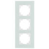 Abdeckrahmen, OBJEKT HK 07, Glas mint, Kunststoff reinwei� (RAL 9010)