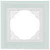 Glas-Abdeckrahmen, LOGUS 90, Glas wei�, Kunststoff signalwei�