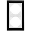 Glas-Abdeckrahmen,  LOGUS 90, Glas&nbsp;schwarz, Kunststoff signalwei�