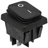 Einbau-Wippschalter,  250V/16(8)A, 2-pol.,  T 120�