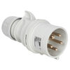 CEE-Stecker, SHARK, 5-polig, 400V, 1h, Notstrom, mit Schraubklemmen