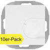 Kombi-Raumthermostat, ffner, 10A (4A), +5 bis +30, Zentralplatte 55 x 55, reinwei