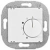 Kombi-Raumthermostat, 10A (4A), +5 bis +30, Zentralplatte 50 x 50 mm, reinwei