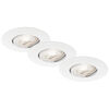 Einbauleuchte, 3er-Set, LED/4,9W, 480 lm, 3000K