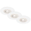 Einbauleuchte, 3er-Set, LED/4,9W, 480 lm, 3000K