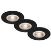 Einbauleuchte, 3er-Set, LED/4,9W, 480 lm, 3000K