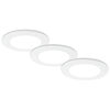 Einbauleuchte, 3er-Set, LED/4,8W, 450 lm, 3000K bis 6500K