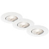 Einbauleuchte, 3er-Set, LED/4,9W, 480 lm, 3000K, Deckenausschnitt � 68
