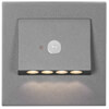 Wand- und Treppeneinbauleuchte,  NAVI, LED/0,93W, 24 lm, 3100K, mit Bewegungsmelder