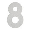 Hausnummern, Edelstahl, zur Wandmontage, H 145