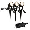 Erdspiestrahler, CONNECT TO SHINE, LILIS, LED/1W, 100 lm, 3000K, 3er-Set