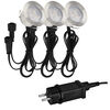 Terrasseneinbauleuchte, CONNECT TO SHINE, PADOUK, LED/1W, 100 lm, 3000K, 3er-Set