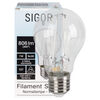 LED-Filament-Lampe, SNOW, AGL-Form, klar, E27, 2700K