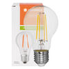 LED-Filament-Lampe, DIM, AGL-Form, klar, E27, 2700K