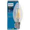 LED-Filament-Lampe, MASTER Value, LEDcandle, Kerzen-Form, klar, E14, 2700K bis 2200K