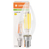 LED-Filament-Lampe, RETROFIT, Kerzen-Form, klar, E14, 2700K