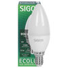 LED-Lampe, ECOLUX, Kerzen-Form, opal, E14, 2700K