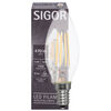 LED-Filament-Lampe, Kerzen-Form, klar, E14, 2700K