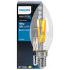 LED-Filament-Lampe, MASTER Value, LEDcandle, Kerzen-Form, klar, E14, 2700K bis 2200K