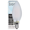 LED-Filament-Lampe,  Kerzen-Form, matt,  E14, 2700K