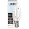 LED-Filament-Lampe, SNOW, Kerzen-Form, klar, E14, 2700K