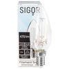 LED-Filament-Lampe, SNOW, Kerzen-Form, klar, E14, 2700K