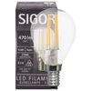 LED-Filament-Lampe, Tropfen-Form, klar, E14, 2700K