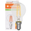 LED-Filament-Lampe, CLASSIC P, Tropfen-Form, klar, E14, 2700K