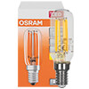 LED-Filament-Lampe, T26, Rhren-Form, klar, E14, 2700K