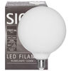 LED-Filament-Lampe, Globe-Form, opal,  E27, 2700K