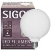 LED-Filament-Lampe, Globe-Form, opal,  E27, 2700K