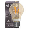 LED-Filament-Lampe, AGL-Form, goldfarben, E27, 2500K