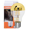 LED-Filament-Lampe, CLASSIC A MIRROR, AGL-Form, gold verspiegelt, E27, 2700K