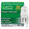 Halogenlampe, Stift, G9, klar