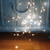 LED-Drahtb�schel, warmwei�e LEDs, batteriebetrieben
