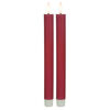 Echtwachs-Tafelkerze, FLAMME STRIPE, 1 warmweie flackernde LED, 2er-Set, H 250,  21