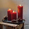 Echtwachskerze, 1 warmwei�e flackernde LED