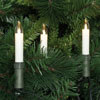 Weihnachtsbaumkette, klar/elfenbein, LED/E10/8V/0,1W, mit teilbarem Stecker