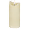 Echtwachskerze, 1 warmwei�e LED, elfenbein