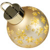 Weihnachtskugel, Glas, 20 warmwei�e LEDs, � 230