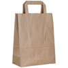 Papiertragetaschen, braun, mit Bodenfalte, verst�rkter Tragegriff