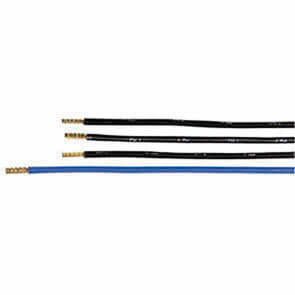 Zhlerzugangsleitung, 4 x 10, 3 x schwarz, L 375, 1 x blau, L 425, beidseitig mit Hlsen