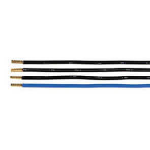 Zhlerzugangsleitung, 4 x 10, 3 x schwarz, L 360, 1 x blau, L 360, beidseitig mit Hlsen