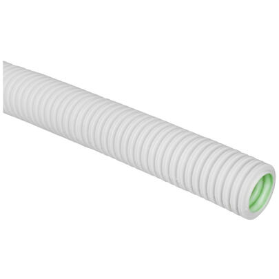 flexibles mittleres Polyolefine- Isolierrohr, metrisch, gewellt,  grau