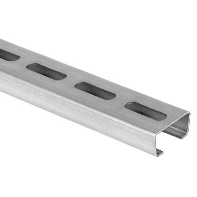 Profilschiene, Stahlband verzinkt, Schlitzweite 16,5 mm