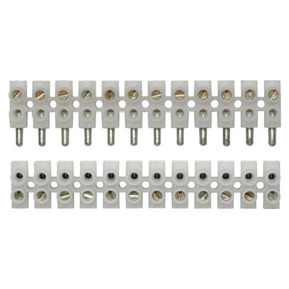 Stecker-Klemmleiste, (Stecker/Kupplung), Kunststoff, 12-polig, 4 mm