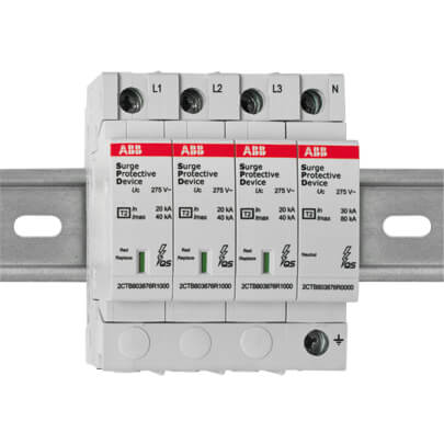 berspannungsschutz, OVR T2 3N 40-275 P QS, 3-polig+N/PE, 4 TE