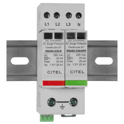 berspannungsschutz, DS440-230/G, Typ 2 (C), 3-polig+N/PE, 2 TE